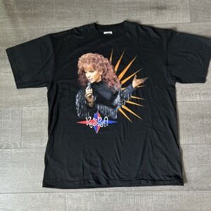 Vtg Winterland Productions Mens Reba McEntire 1995 Band Tour T Shirt Black Sz XL